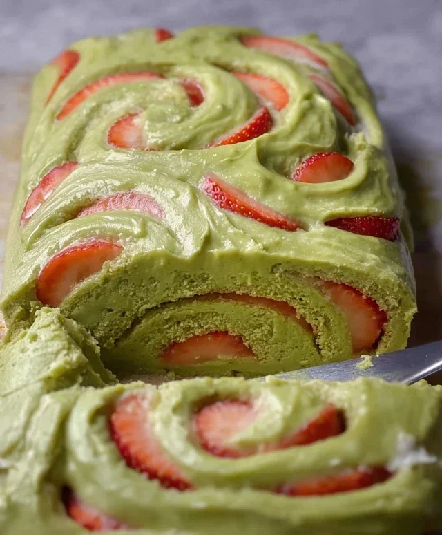 Strawberry Matcha Latte Rolls