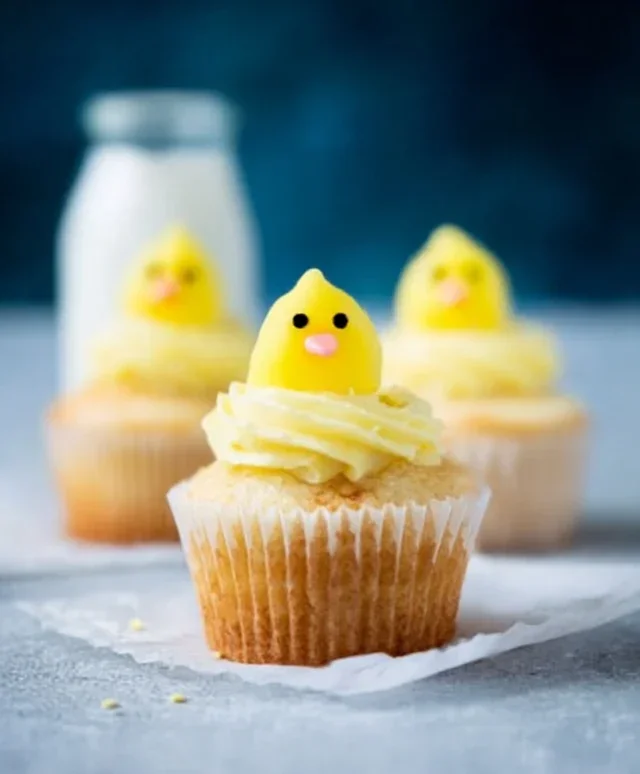Easter Chick Cupcakes