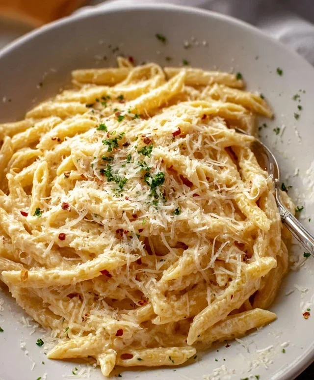 One Pot Creamy Garlic Pasta (Just 20 Minutes!)