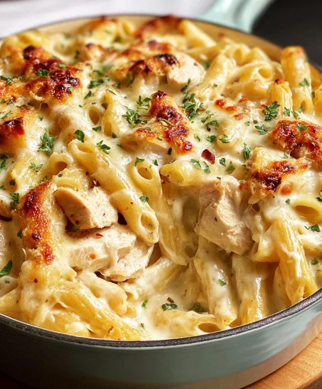 Chicken Alfredo Bake