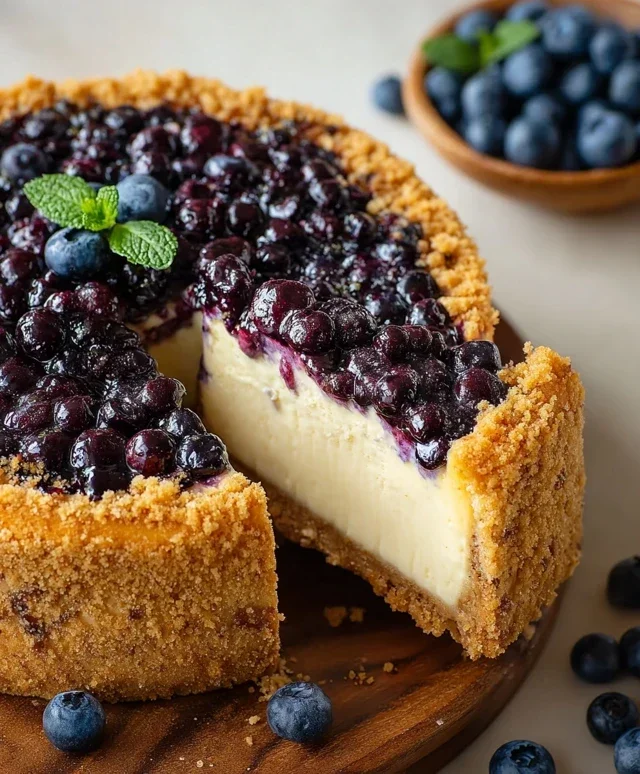 Blueberry Crum extract extractble Cheesecake