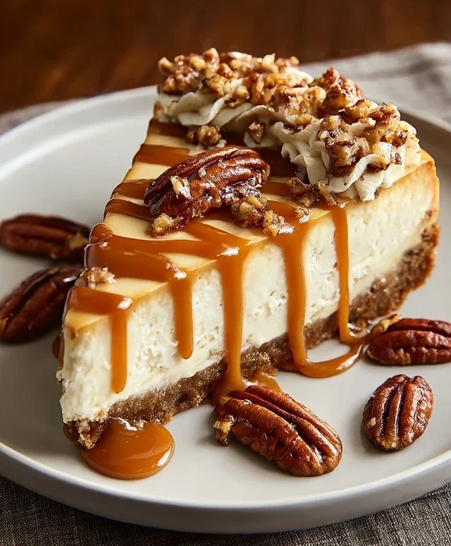 Pecan Caramel Cheesecake