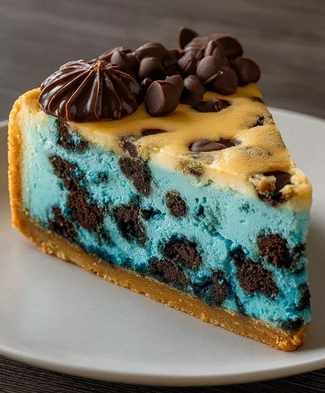 Cookie Monster Cheesecake