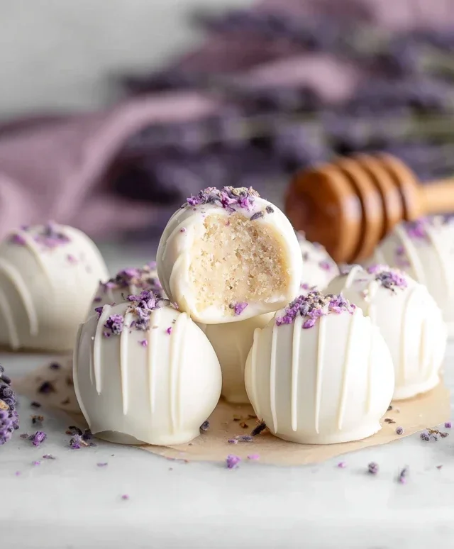 Honey Lavender White Chocolate Truffles