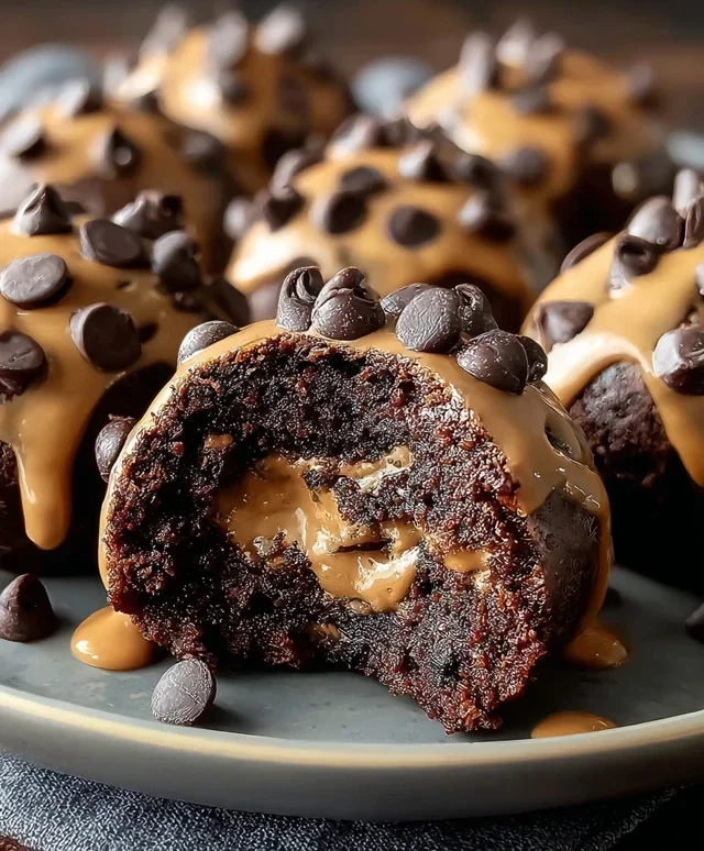 Chocolate Chip Cookie Dough Brownie Bombs