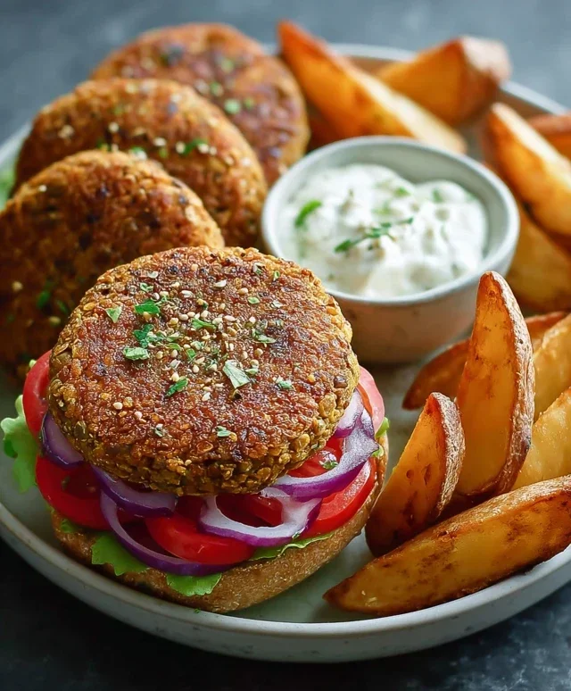 Easy 6-Ingredient Lentil Burgers