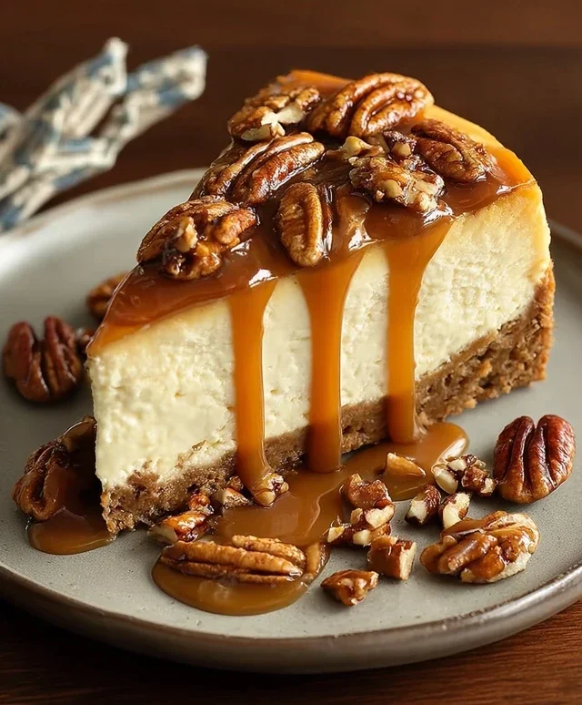 Pecan Caramel Cheesecake
