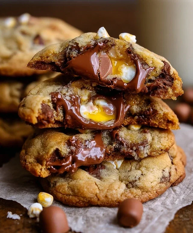 Brown Butter Cadbury Creme Egg Chocolate Chip Cookies