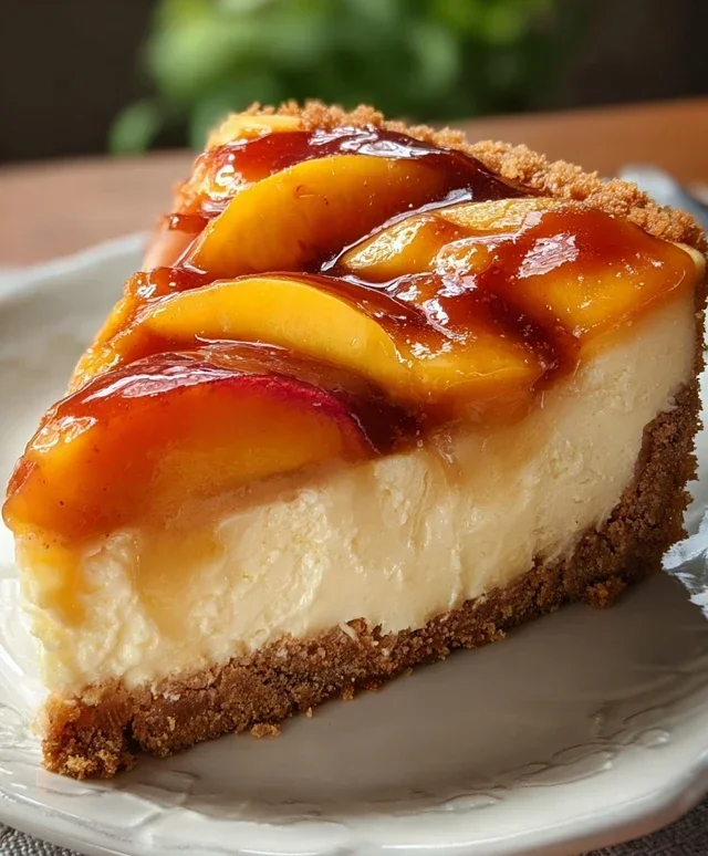 Peach Cobbler Cheesecake