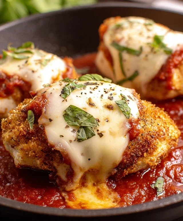 Stuffed Chicken Parmesan Dish