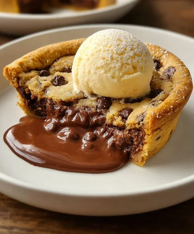 Deep Dish Nutella Cookie Pie