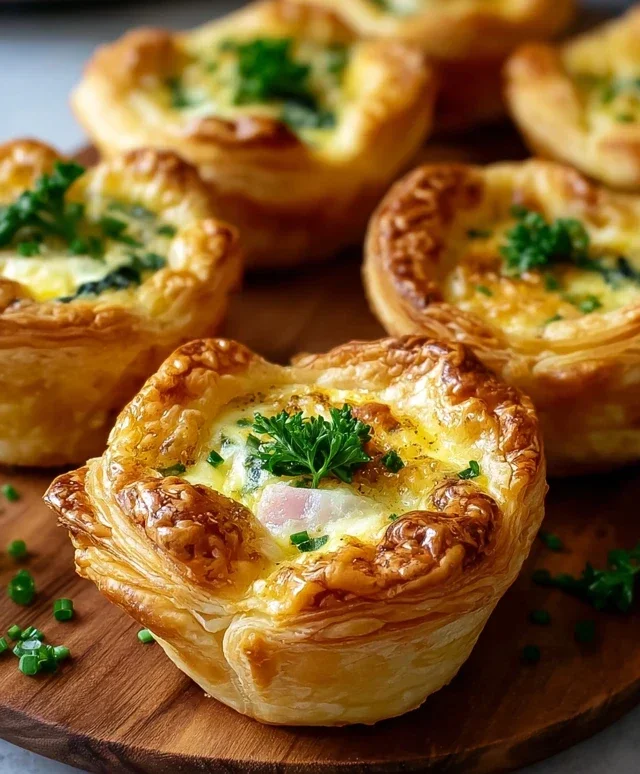 Savory Puff Pastry Cups