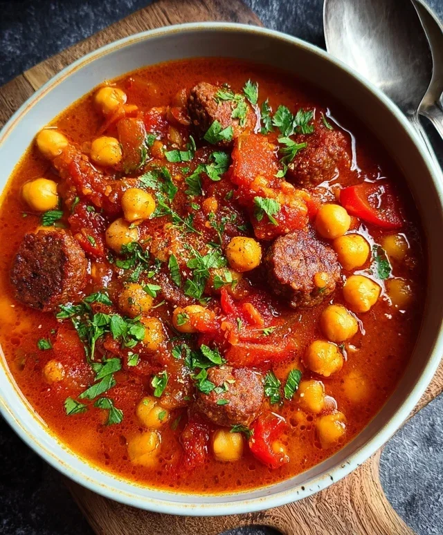 Beef Beef Chorizo Chickpea Stew