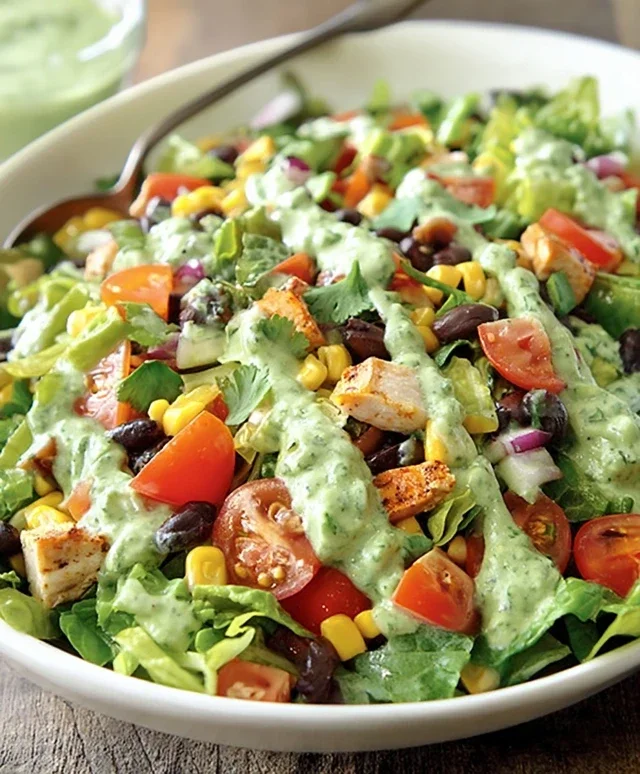 Southwestern Chopped Salad with Cilantro-Lime Dressing