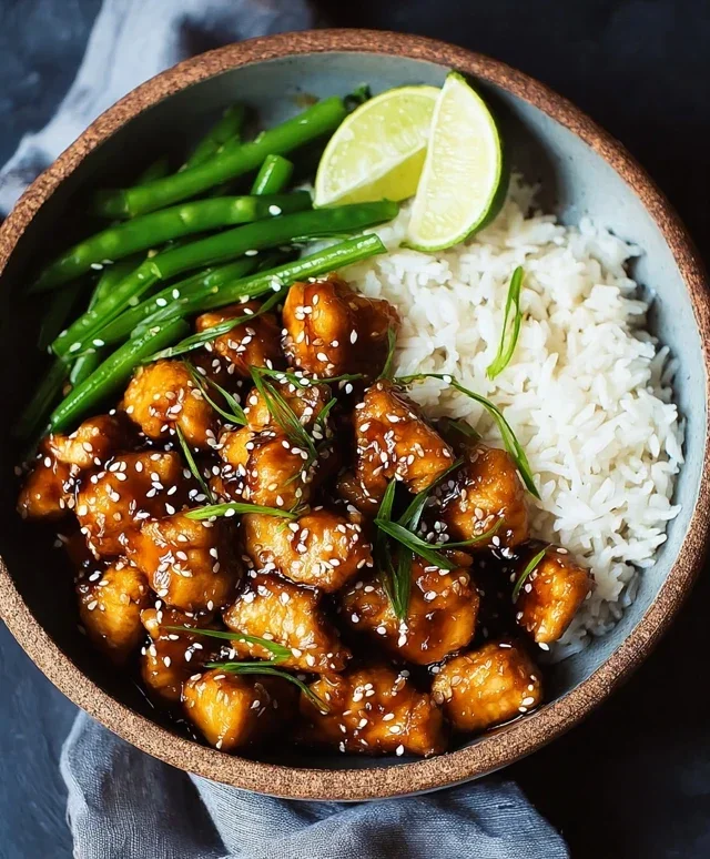Healthy Sesame Chicken Dish