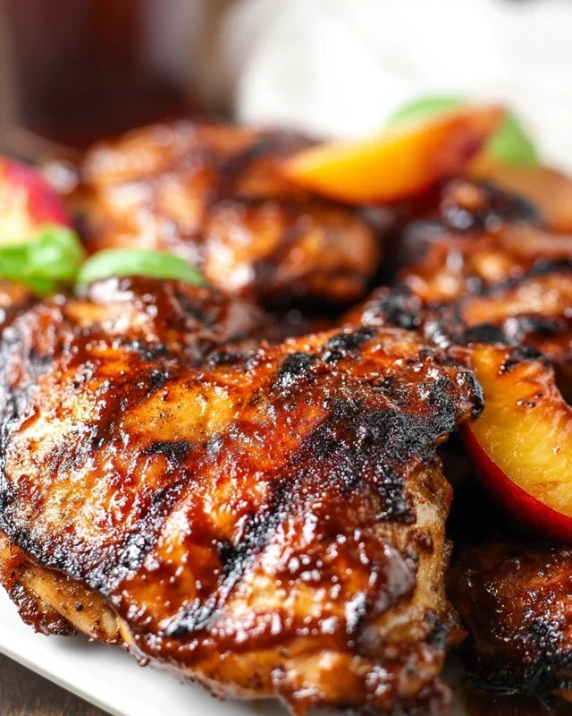 Sticky Bourbon Extract Extract Chicken Skewers