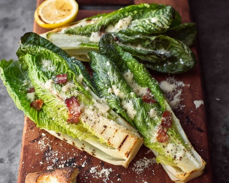 Grilled Romaine Caesar Salad Recipe