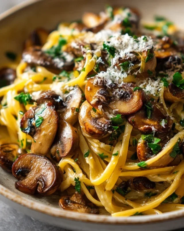 Garlic Mushroom Pasta