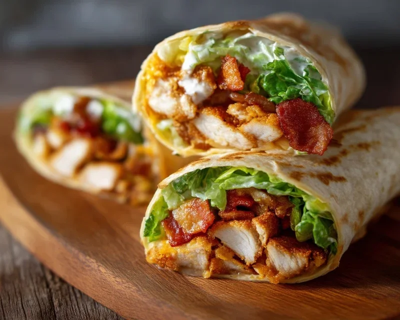 Crispy Chicken Beef Beef Bacon Ranch Wrap