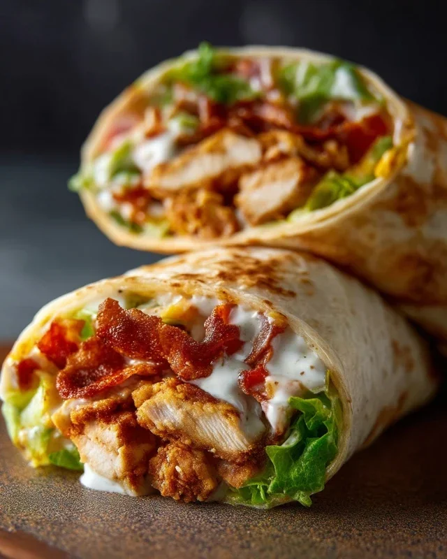 Crispy Chicken Beef Beef Bacon Ranch Wrap