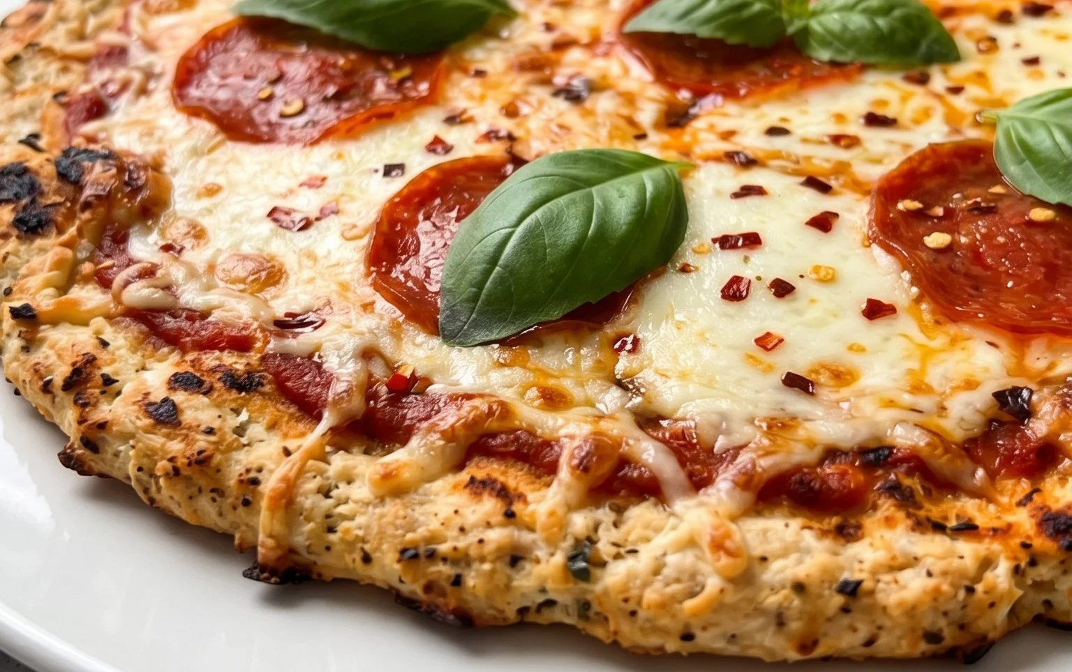 Chicken Crust Pizza (Low Carb + High Protein