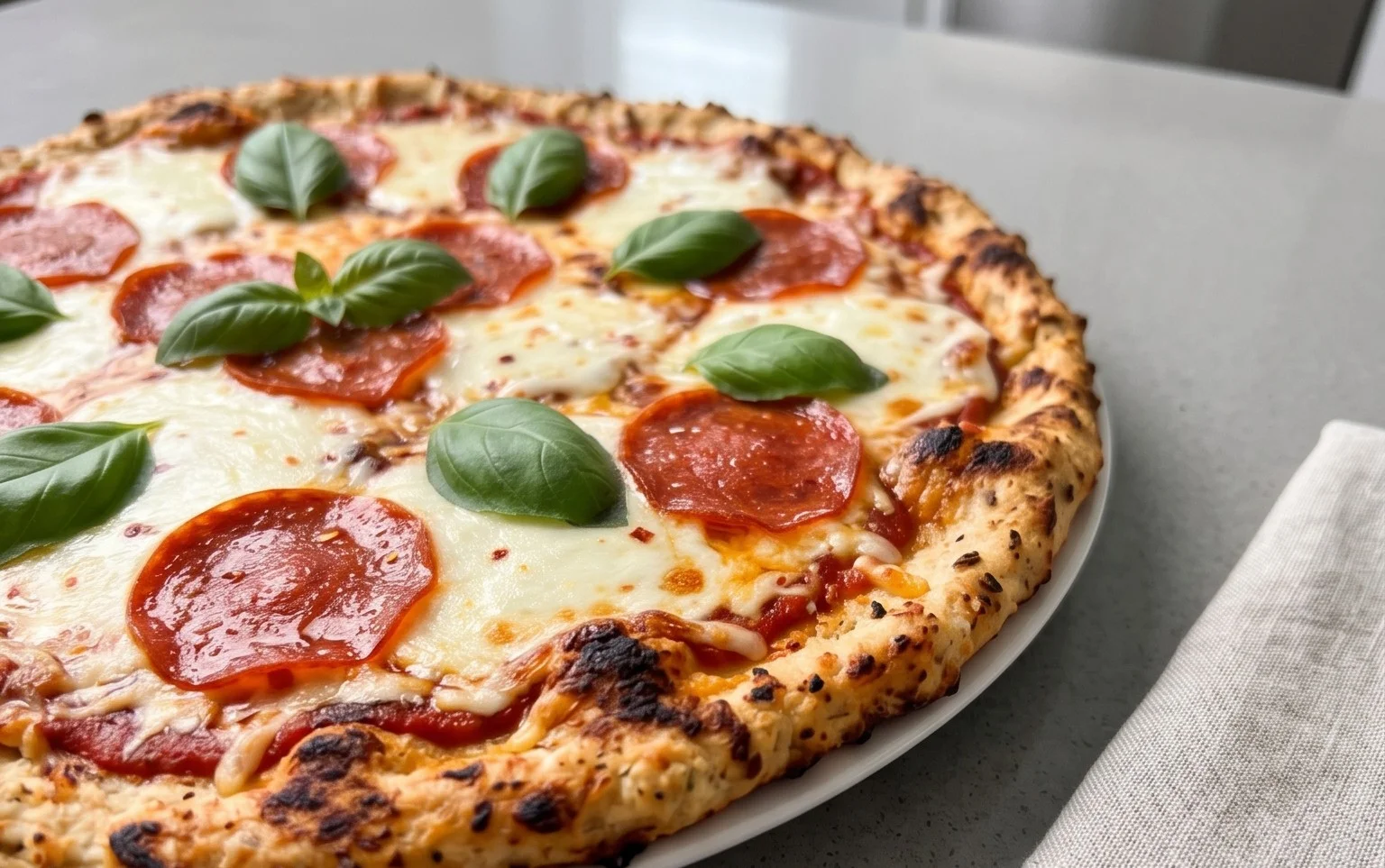 Chicken Crust Pizza (Low Carb + High Protein