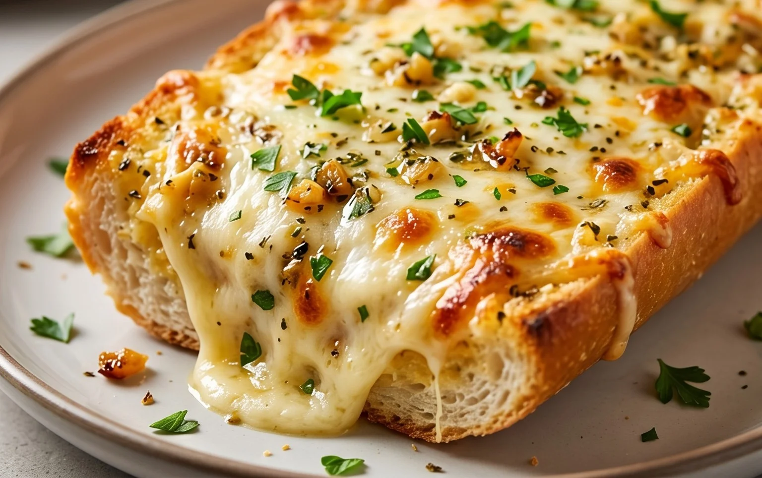 BEST CHEESY GARLIC BREAD RECIPE