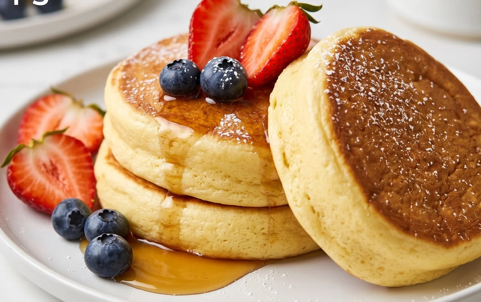 Fluffy Japanese Soufflé Pancakes