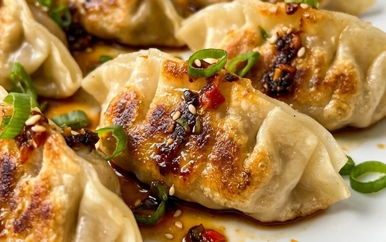 Chicken Potstickers (Pan Fried Dumplings)