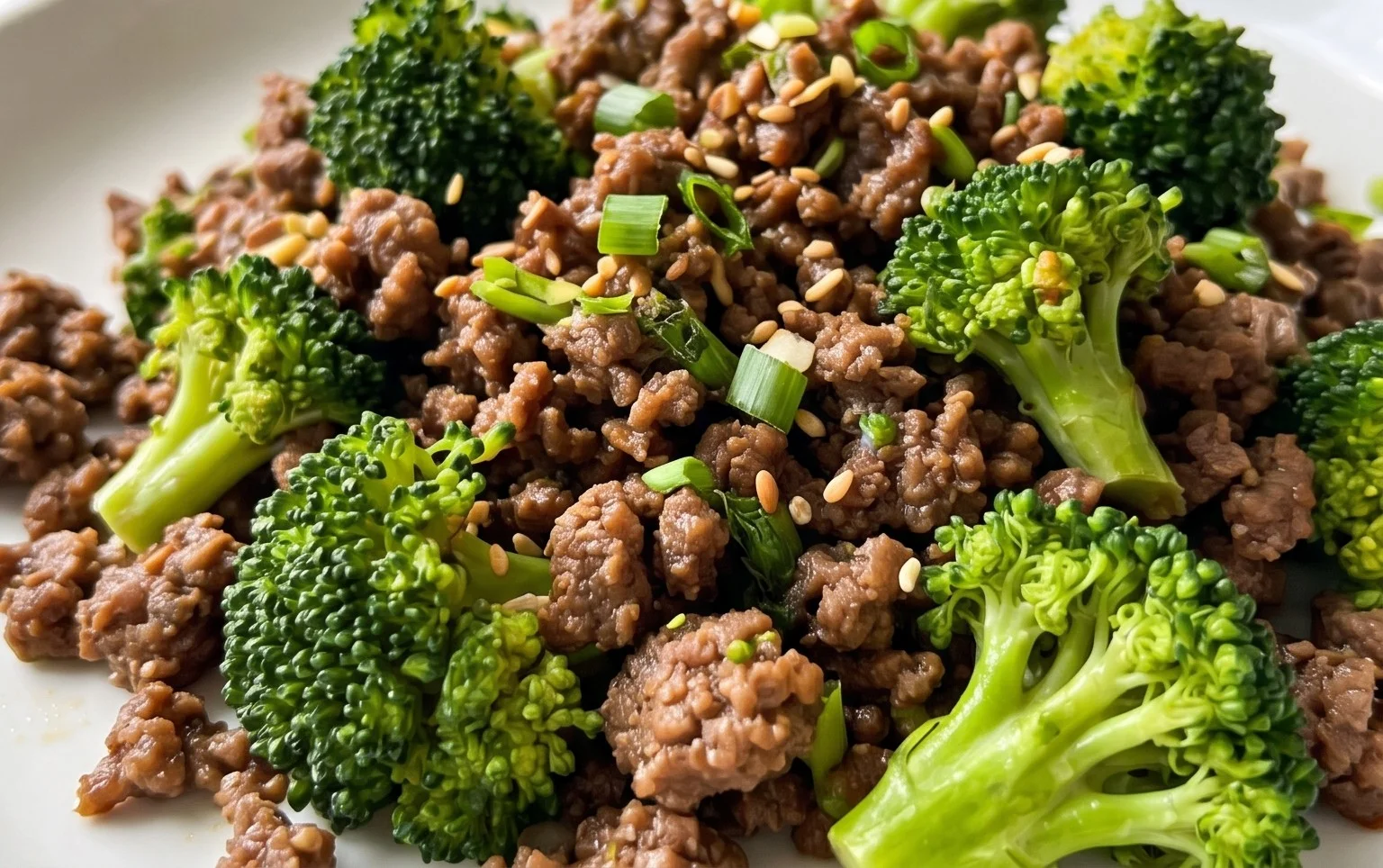 Ground Beef and Broccoli