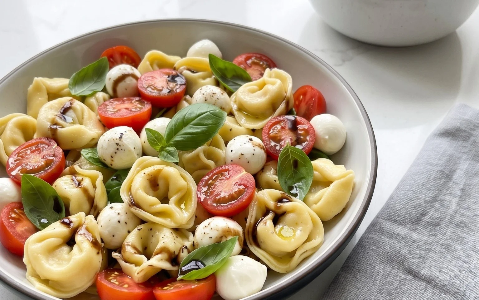 Tortellini Caprese Salad
