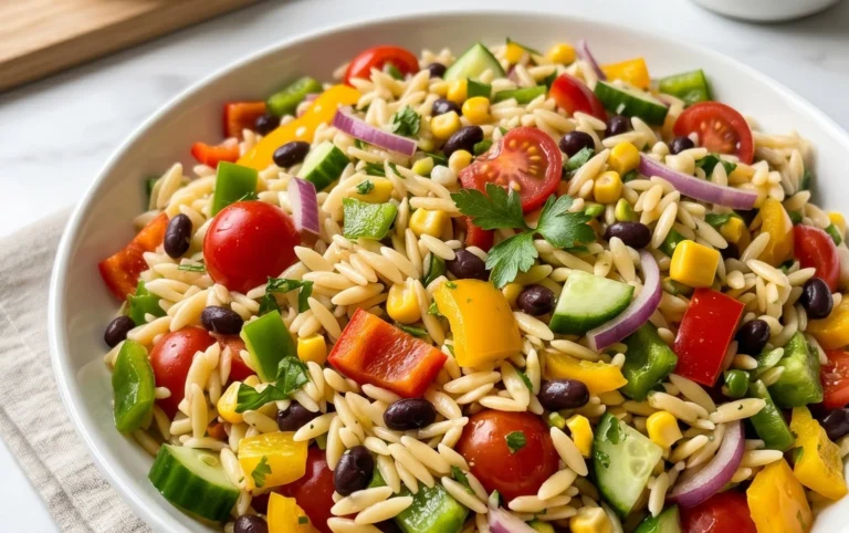 Rainbow Orzo Salad