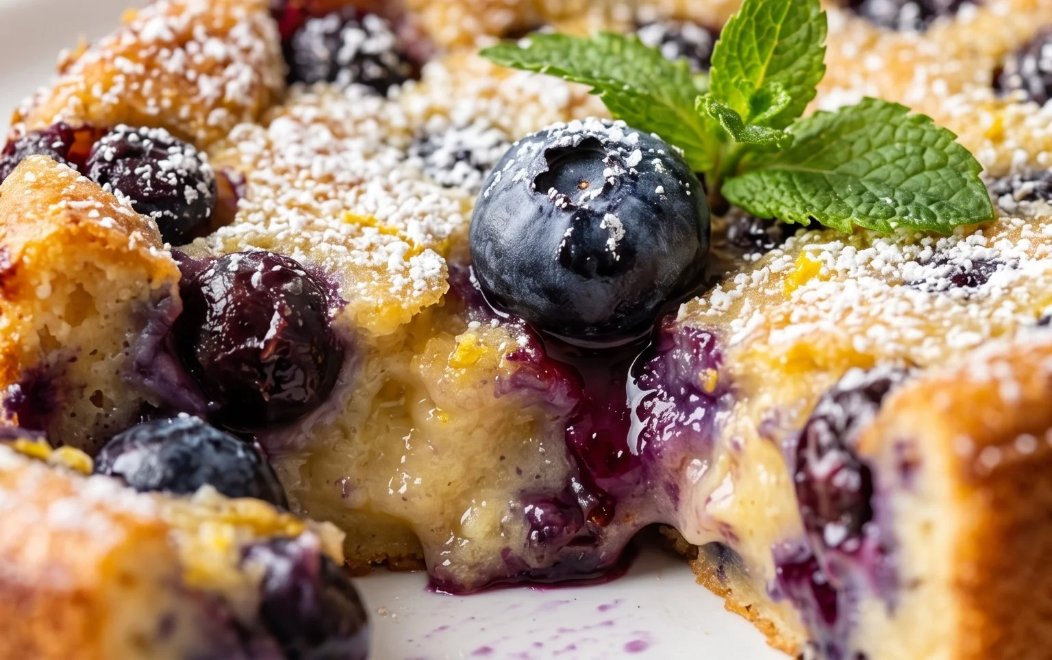 Lemon Blueberry Clafoutis