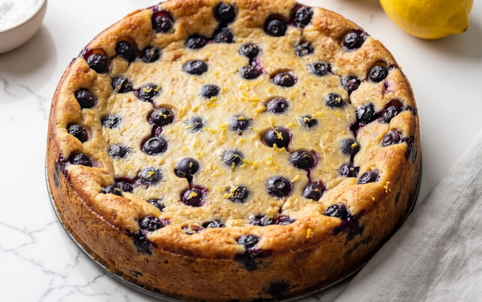 Lemon Blueberry Clafoutis