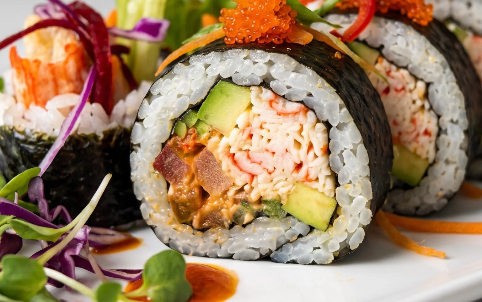 Kani Sushi (Spicy Crab Roll)