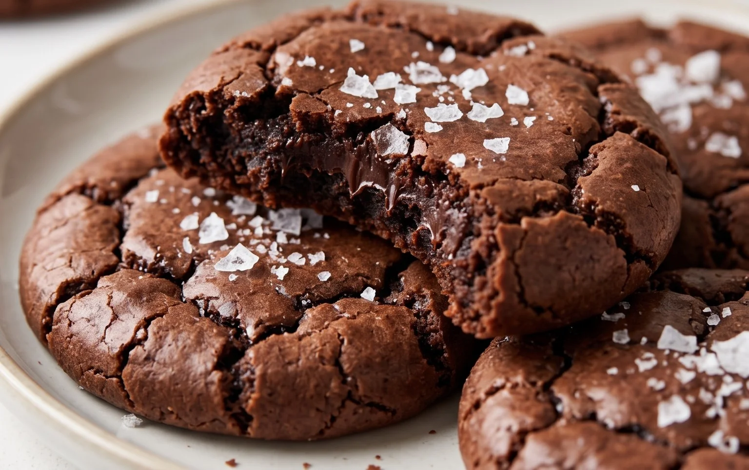 Salted Brownie Cookies