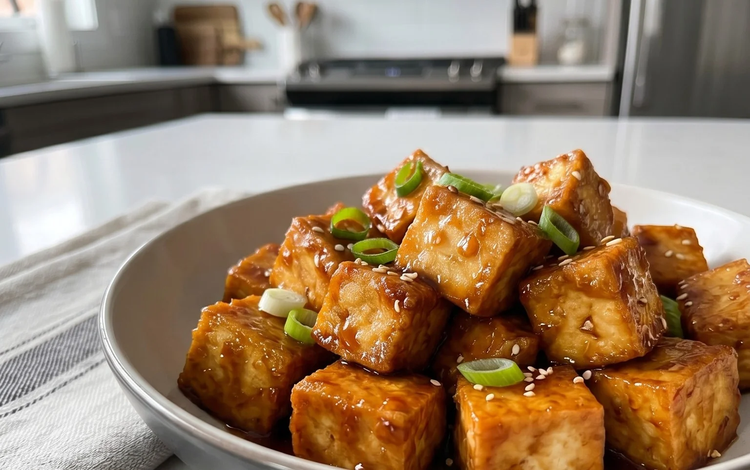 Honey Garlic Tofu
