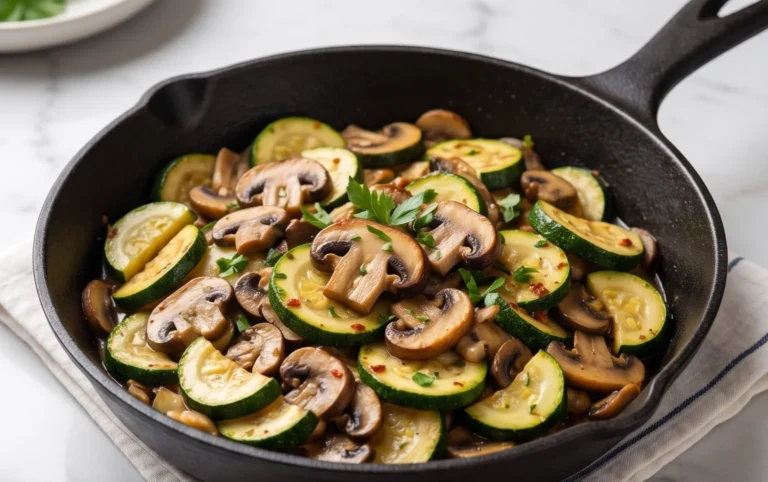 Skillet Zucchini and Mushrooms
