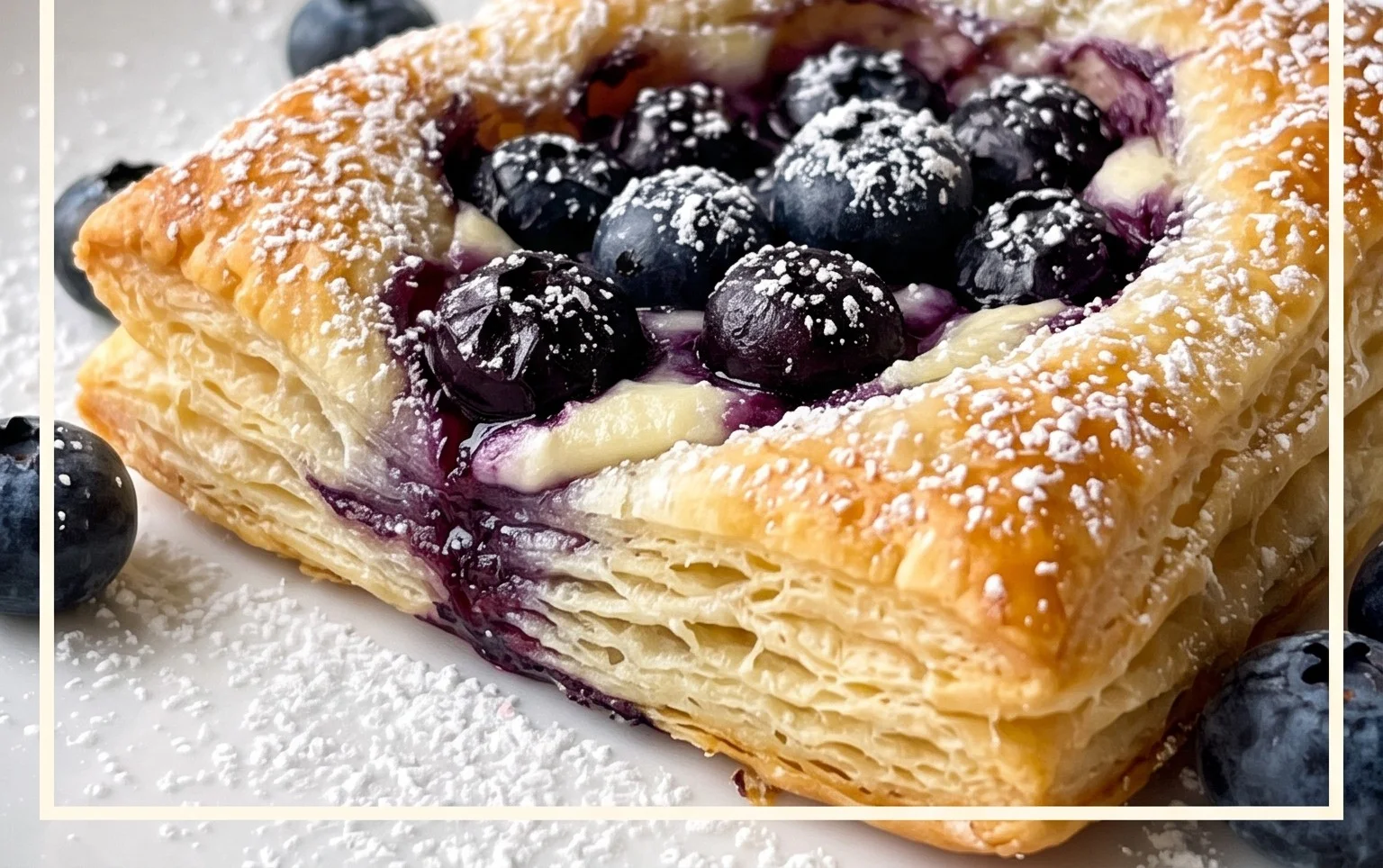 Blueberry Cream Cheese Puff Pastry