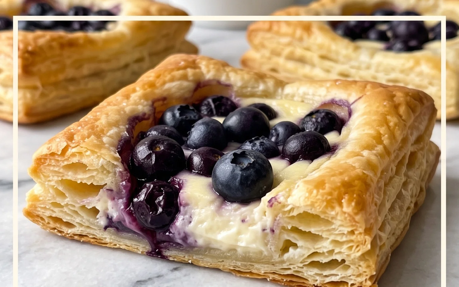 Blueberry Cream Cheese Puff Pastry