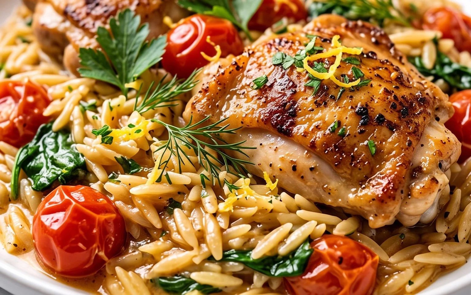 Chicken Orzo (30-Minutes, One-Pan)