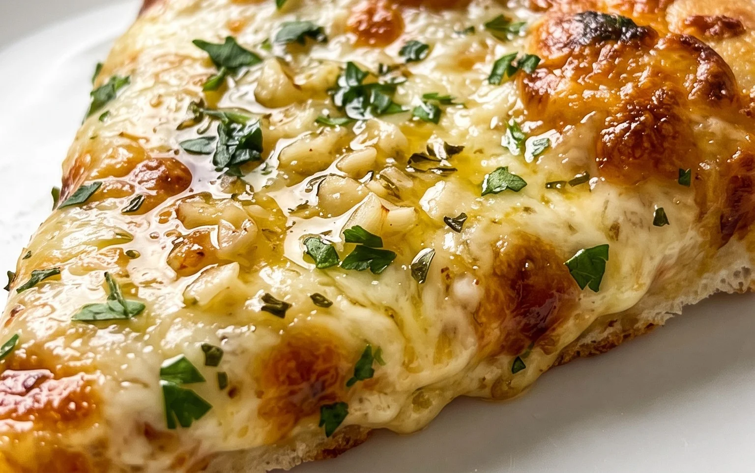 buttery garlic pizza