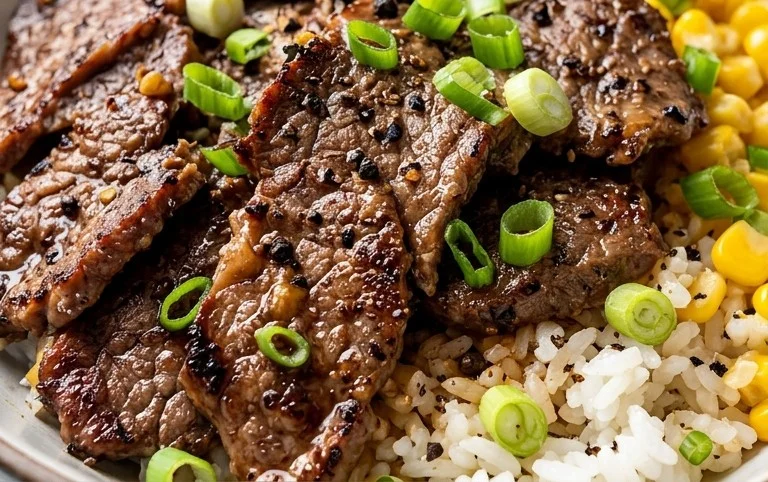 Beef Pepper Rice Bowl is a delicious meal option.