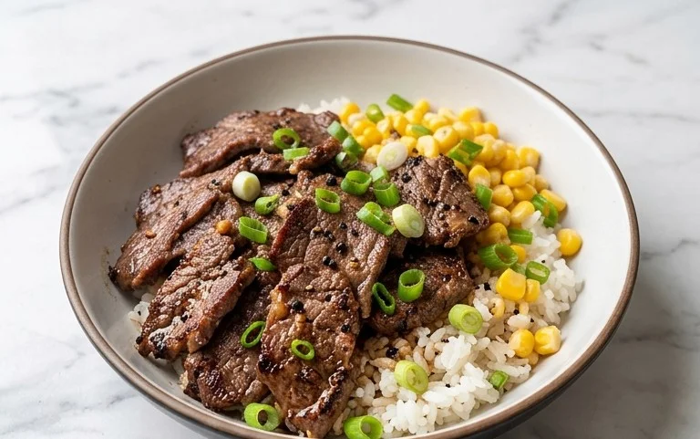 Beef Pepper Rice Bowl is a delicious meal option.