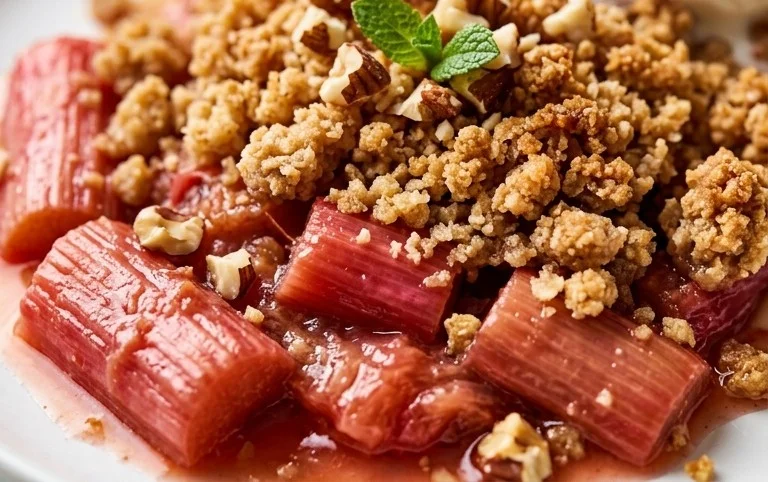 Easy Rhubarb Crisp