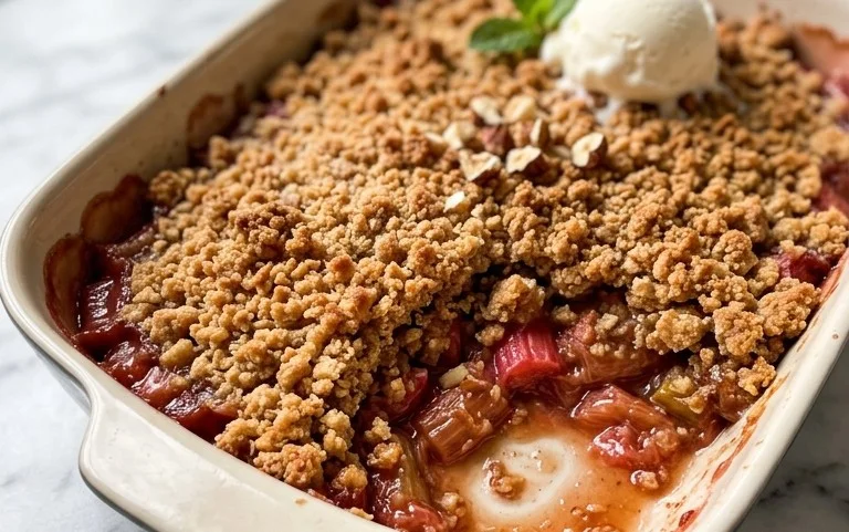 Easy Rhubarb Crisp