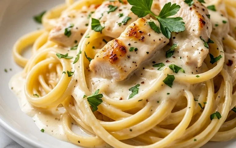 Low Calorie Chicken Alfredo