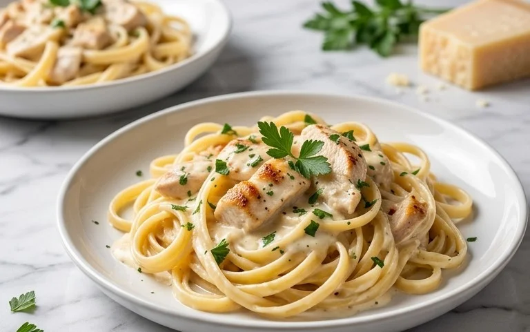 Low Calorie Chicken Alfredo