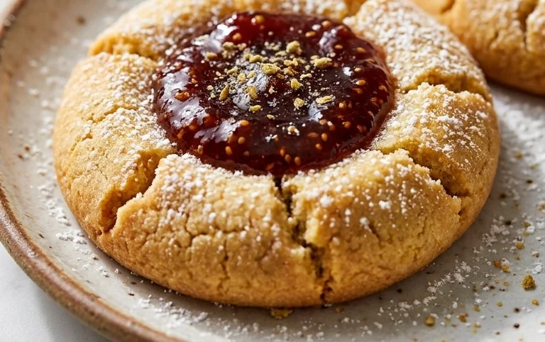 Cardamom Fig Thumbprint Cookies