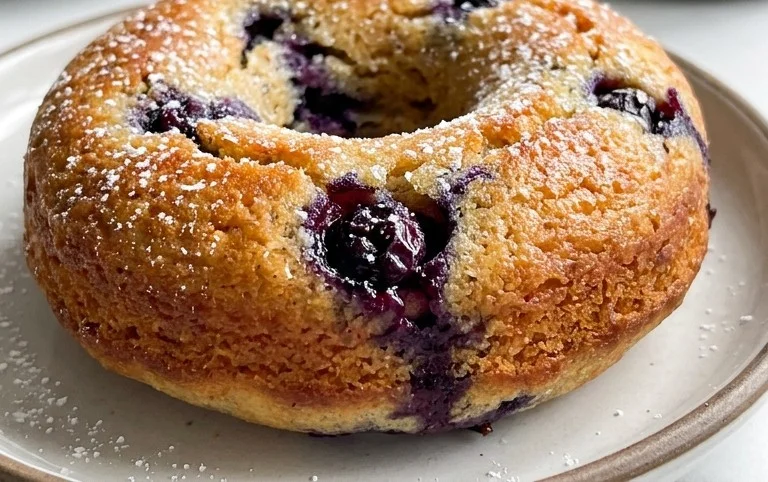 Blueberry Cake Donuts